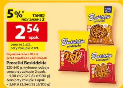 Precelki 120-140 g wybrane rodzaje Beskidzkie promocja w Auchan