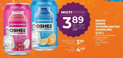 Napój OSHEE Vitamin Water Sparkling 0,33 L promocja w Duży Ben