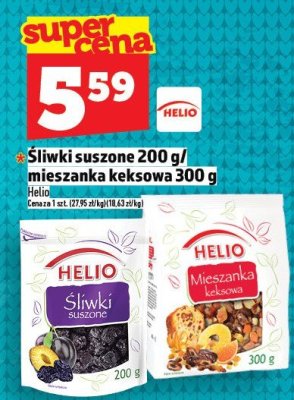 Śliwki suszone Helio 200g / mieszanka keksowa 300g promocja w TOPAZ