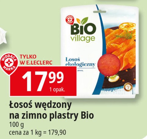 Łosoś ekologiczny Wiodąca marka bio village promocja