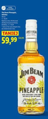 Whisky Jim Beam Pineapple 0,7 l promocja w Lidl