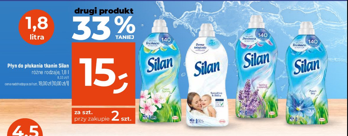 Płyn do płukania spring lavender Silan classic promocja