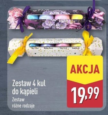 Zestaw 4 kul do kąpieli promocja w Aldi