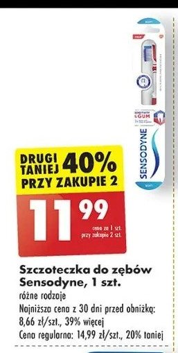 Szczoteczka do zębów soft Sensodyne sensitivity & gum promocja