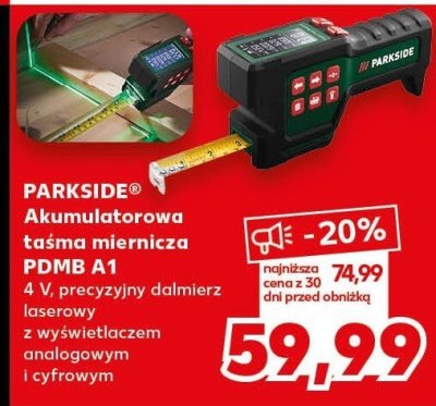 Akumulatorowa taśma miernicza PDMB A1 Parkside promocja w Kaufland