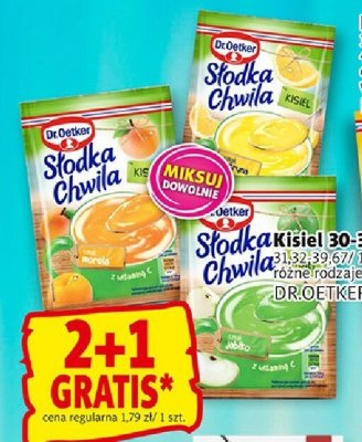Kisiel Dr.Oetker różne rodzaje promocja w Prim Market
