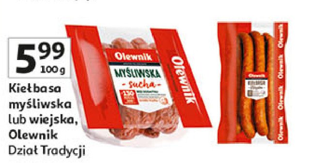 Kiełbasa wiejska Olewnik promocja w Auchan