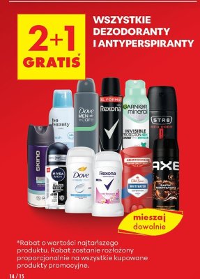 Dezodorant antyperspirant wszystkie rodzaje  promocja w Biedronka