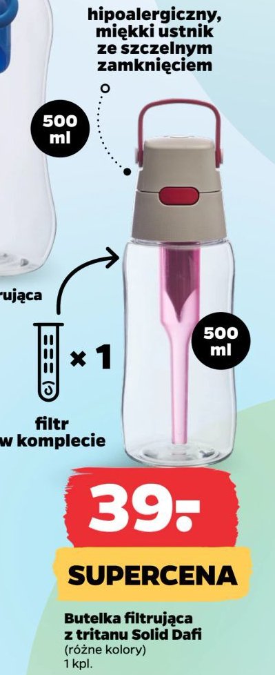 Butelka solid 0.5 l Dafi promocja w Netto