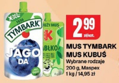 Mus tymbark mus kubusiuś wybrane rodzaje promocja w Chorten