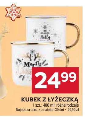 Kubek z łyżeczka 400 ml promocja