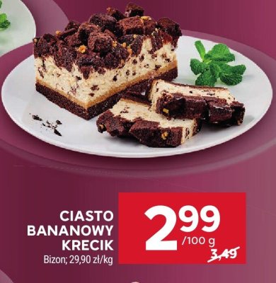 Ciasto Bananowy Krecik Bizon promocja w Stokrotka