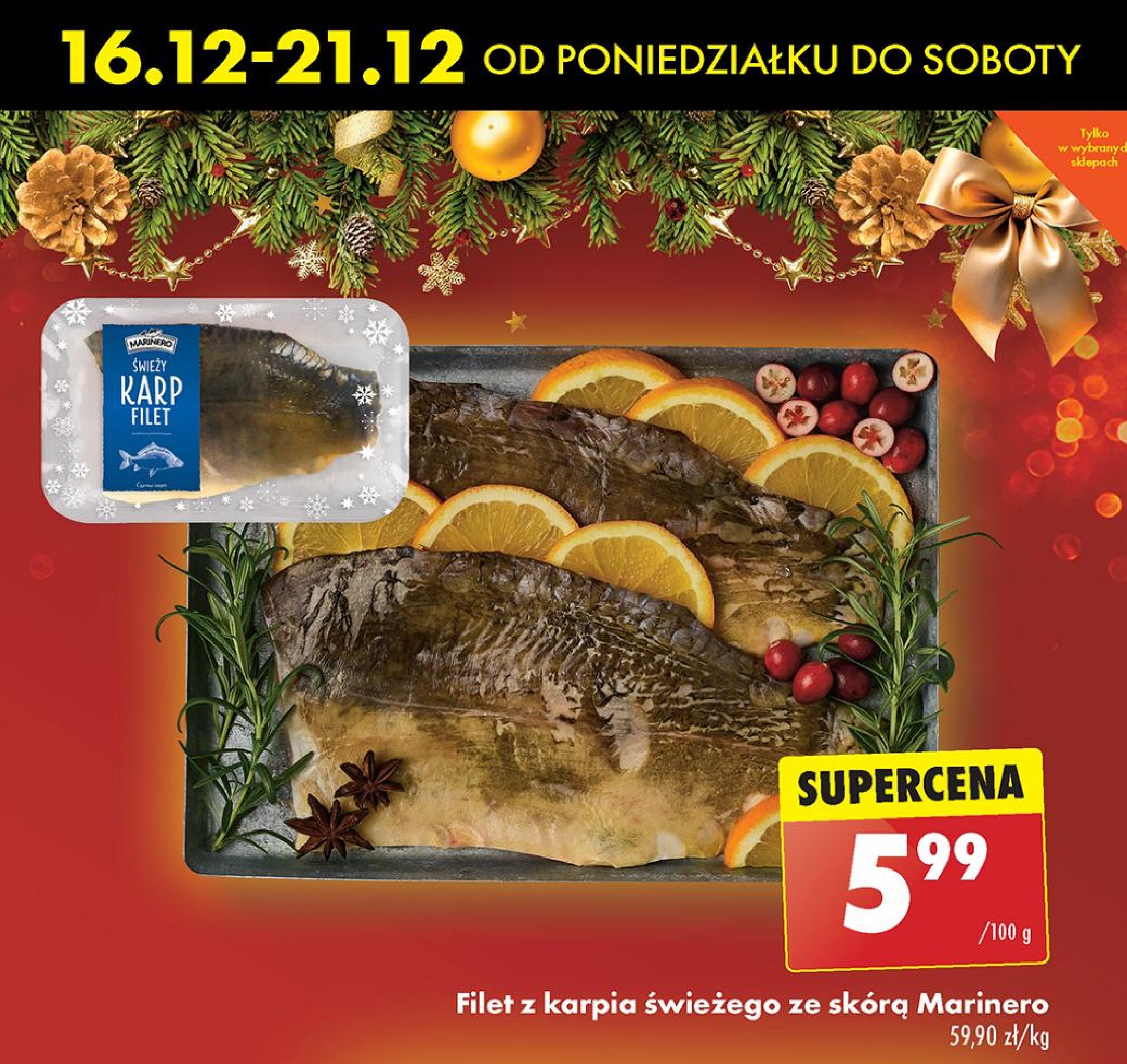 Karp filet świeży Marinero promocja w Biedronka