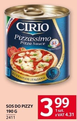 Sos do pizzy Cirio 190 g promocja w Selgros