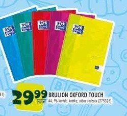 Brulion a4 96k kratka soft touch Oxford promocja