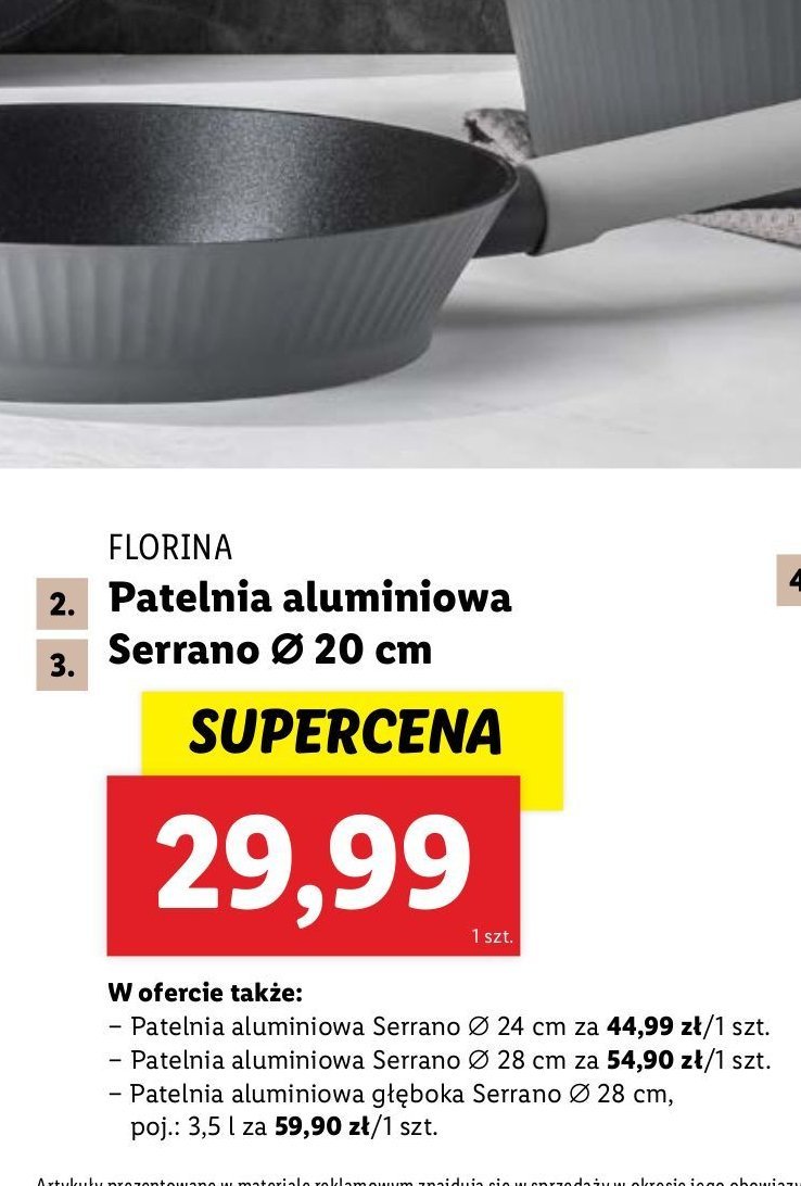 Patelnia głęboka serrano 28 cm FLORINA promocja w Makro