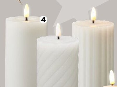 Świeczka woskowa LED promocja w Netto