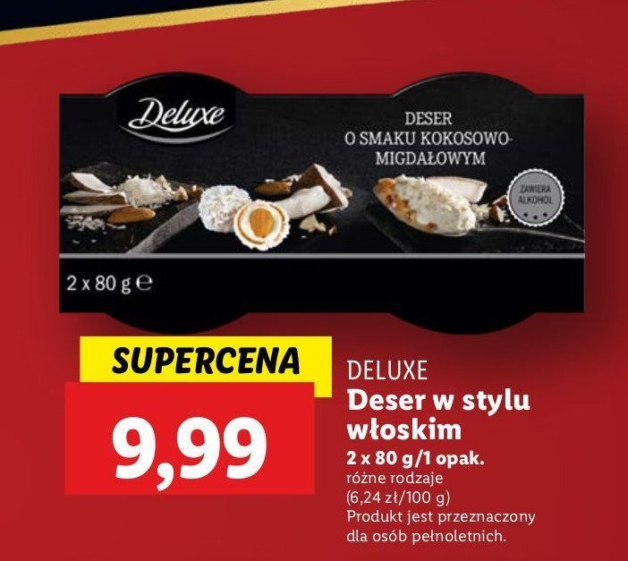 Deser kokosowo-migdałowy Deluxe promocja