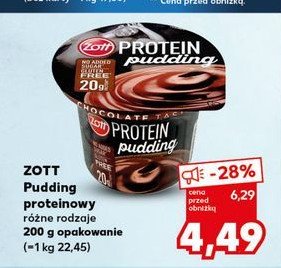 Pudding czekoladowy Zott protein promocja