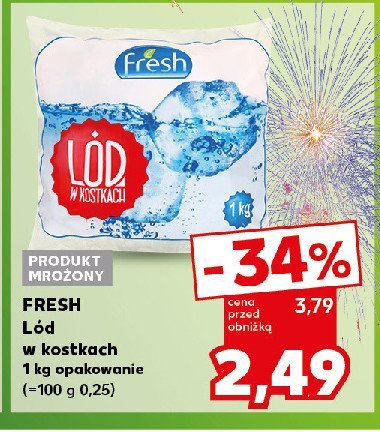 Lód w kostkach Fresh promocja