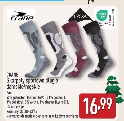 Skarpety sportowe długie damskie/męskie  promocja w Aldi