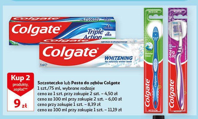 Szczoteczka do z臋b贸w COLGATE PREMIER CLEAN promocja