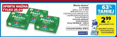 Masło ekstra Łukowa promocja w Carrefour