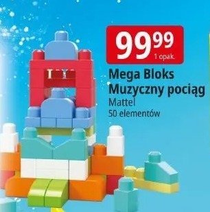 Klocki Mega Bloks Muzyczny pociąg promocja w Leclerc