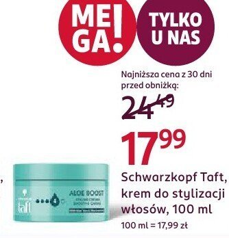Krem do stylizacji włosów Taft , 150 ml promocja w Rossmann
