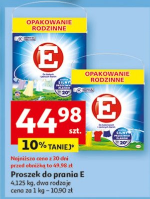 Proszek do prania E 4,125 kg, dwa rodzaje promocja w Auchan