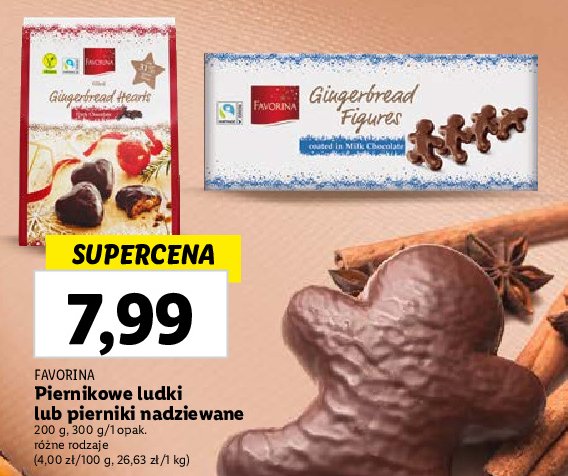 Pierniczki z czekoladowym nadzieniem Favorina promocja