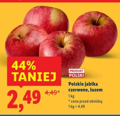 Jabłka polskie promocja w Lidl