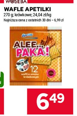 Wafle krówkowe Apetitki promocja