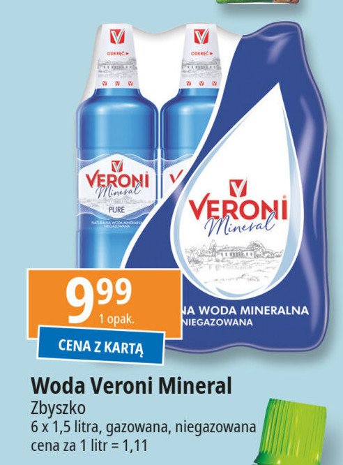 Woda perle Veroni mineral promocja