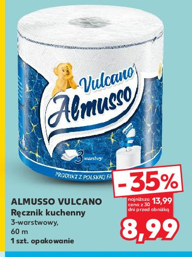 Ręcznik papierowy vulcano Almusso promocja w Kaufland