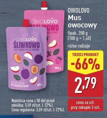 Mus 艣liwkowy Owolovo promocja