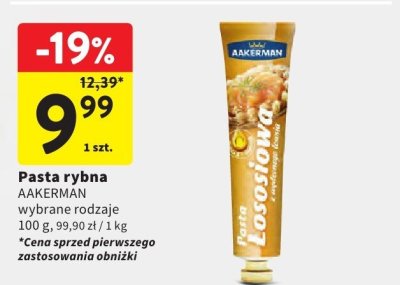 Pasta rybna wybrane rodzaje promocja w Intermarche