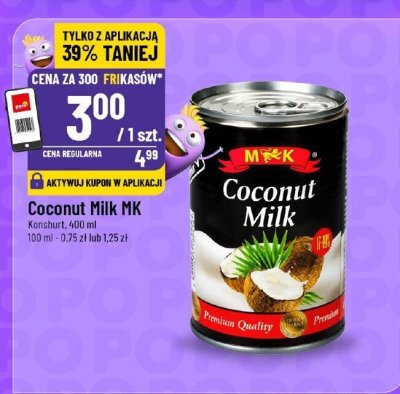 Coconut Milk MK, konserwa 400 ml promocja w POLOmarket