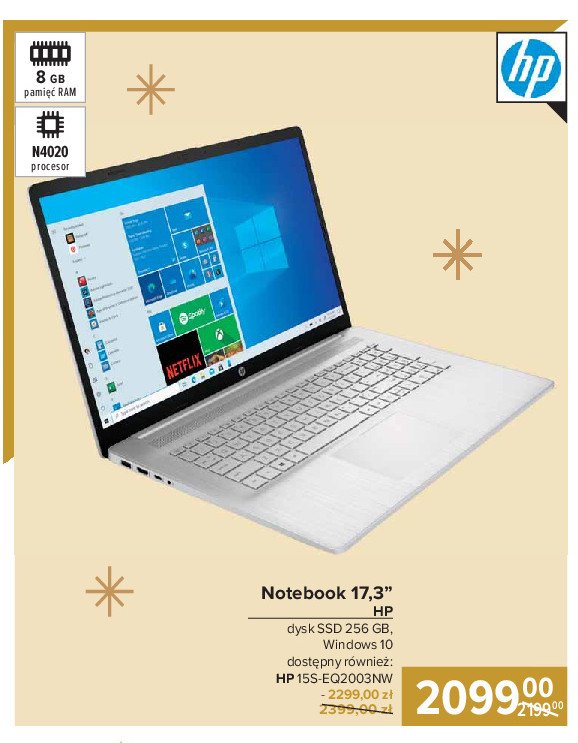 Notebook 17.3" Hp promocja