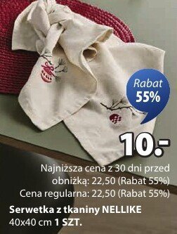 Serwetka z tkaniny NELLIKE promocja w Jysk