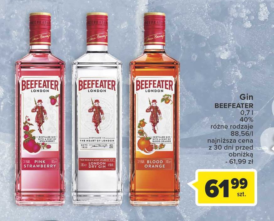 Gin Beefeater london dry promocja