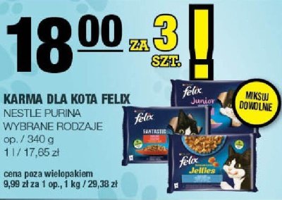 Karma dla kota Felix Nestle Purina promocja w SPAR