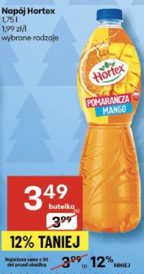 Napój Hortex 1,75l promocja w Delikatesy Centrum