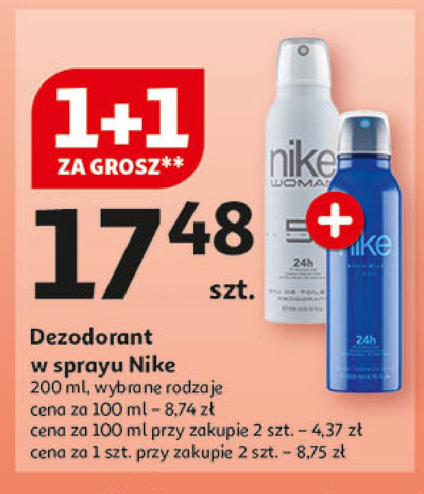 Dezodorant Nike blue Nike cosmetics promocja