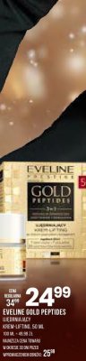 Krem-lifting Eveline Gold Peptides ujędrniający 50 ml promocja w Drogerie Natura