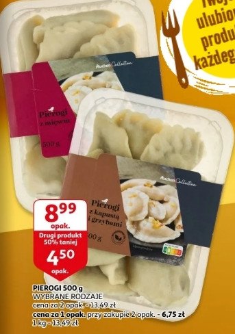 Pierogi z kapusta i grzybami Auchan promocja
