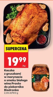 Kaczka z gruszkami w marynacie o smaku białego wina Prosto do piekarnika Biedronka promocja w Biedronka