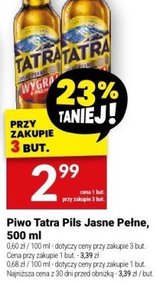 Piwo Tatra promocja w Twój Market