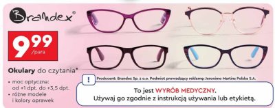 Okulary do czytania  promocja w Biedronka