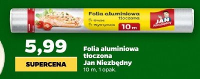 Folia aluminiowa tłoczona 10 m promocja w Netto